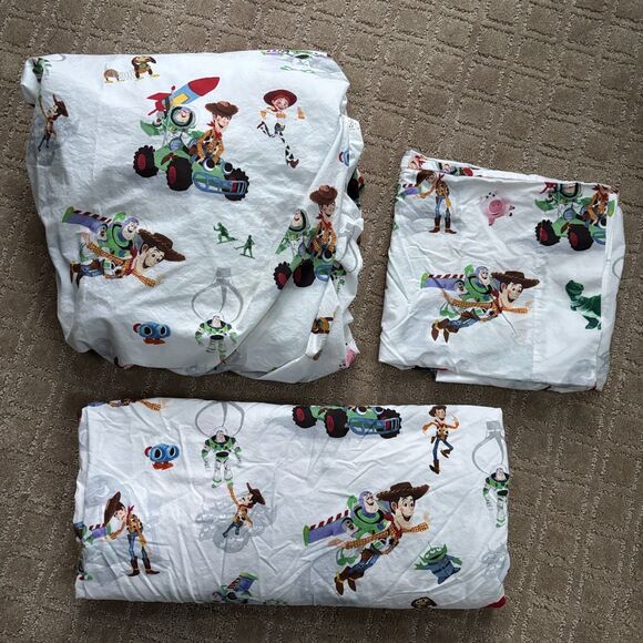 Pottery Barn Other - Pottery Barn Kids Disney Pixar Toy Story Bedding Full Size 3PC Sheet Set